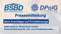 Ein in Flammen stehendes Fahrzeug steht symbolisch für die sich häufenden Brandanschläge auf Privatwagen von Bediensteten der Justizvollzugsanstalten in Berlin und Heidering 