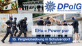Übung beim 15. Vergleichswettkampf der Einsatzhundertschaften EHu in Schulzendorf im Sommer 2024 Symbolbild Collage