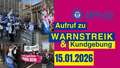 Polizeigewerkschaft DPolG ruft in Berlin zu Warnstreik und Kundgebung am Platz der Luftbrücke auf  
