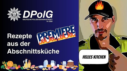 Premiere mit Küchenmesser! Die DPolG Berlin hat eine neue Rubrik namens Helles Kitchen. Das sind Rezepte für die Abschnittsküche. Zum Auftakt haut Helles Kitchen ein proteinreiches und sättigendes Frühstück raus. Denn Kollege Markus H., PK aus der Direktion 1, wird euch regelmäßig Rezepte liefern, auf unserer Homepage und auf unseren Social-Media-Kanälen. Alle schnell und einfach gemacht. Von Helle in der Abschnittsküchenzeile nachgekocht und für gut befunden. Absoluter Wiederholungscharakter! Natürlich könnt ihr eure Gemüseauswahl individuell anpassen.