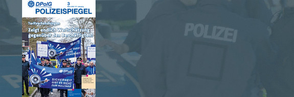 Zur aktuellen Ausgabe des Magazins Polizeispiegel Berlin